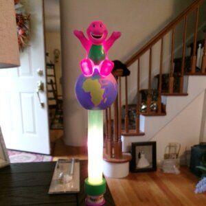NEW Vintage Barney Dinosaur Light Up Wand Colourful World Live  2003 by Lyons